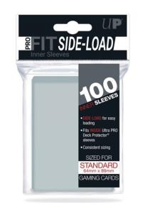 LOT DE 100 SLEEVES / PROTECTIONS LATERALES SOUPLE STANDARD PRO FIT SIDE-LOAD TRANPARENTES POUR CARTE A COLLECTIONNER