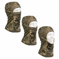 CAGOULE - MASQUE MODULABLE 1 TROU 100% POLYESTER FIN CAMOUFLAGE MANDRA WOOD