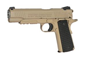 PISTOLET AIRGUN SA1911 MILTARY TAN SWISS ARMS CO2 BLOWBACK FULL METAL 1.6 JOULE SEMI AUTO 4.5 MM