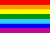 DRAPEAU FLAG RAINBOW GAY PRIDE ARC EN CIEL 47 X 31 CM  PETIT MODELE