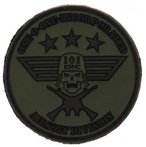 PATCH / ECUSSON 3D PVC SCRATCH ROND ONE-O-ONE-INCORPORATED AIRSOFT DIVISION VERT 101 INC