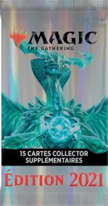 1 BOOSTER COLLECTOR DE 15 CARTES SUPPLEMENTAIRES EDITION 2021 DE MAGIC THE GATHERING