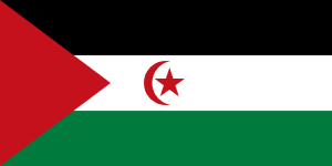 DRAPEAU DE LA REPUBLIQUE ARABE SAHRAOUIE DEMOCRATIQUE 150 X 90 CM A OEILLETS