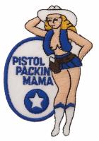 ECUSSON / PATCH BRODE PISTOL PACKIN MAMA COW-GIRL