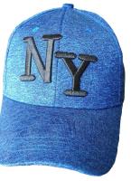 CASQUETTE BASEBALL BLEU CHINE BRODEE DES INITIALES NY (NEW YORK)