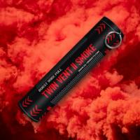 FUMIGENE DOUBLE SORTIE V2 TWIN VENT II SMOKE A GOUPILLE BURST ENOLA GAYE ROUGE 25 SECONDES
