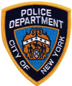 ECUSSON / PATCH BRODE POLICE DEPARTMENT CITY OF NEW YORK
