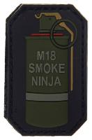 PATCH / ECUSSON PVC VELCRO GRENADE M18 SMOKE NINJA ROUGE
