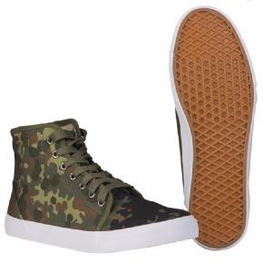  PAIRE DE CHAUSSURES MONTANTES CAMOUFLAGE FLECKTARN TAILLE 38
