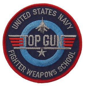 ECUSSON / PATCH TOP GUN FIGHTER WEAPONS SCHOOL UNITED STATES NAVY THERMO COLLANT AIRSOFT 