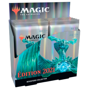 PACK 12 BOOSTERS COLLECTOR DE 15 CARTES SUPPLEMENTAIRES EDITION 2021 DE MAGIC THE GATHERING