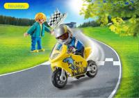 FIGURINE PLAYMOBIL ENFANTS ET MOTO EN ABS SPECIAL PLUS 70380