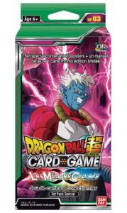 DRAGON BALL SUPER CARD GAME - PACK SPECIAL DE 4 BOOSTERS DE 12 CARTES LES MONDES CROISES - SP03