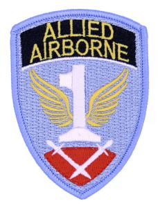 PATCH / ECUSSON TISSU THERMOCOLLANT INSIGNE FIRST ALLIED AIRBORNE ARMY