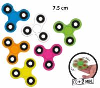 HAND SPINNER / TOUPIE A MAIN EN ABS UNI COULEUR JAUNE INFINITY TWISTER
