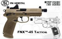 FNX-45 TACTICAL TAN FN HERSTAL GAZ BLOW BACK CULASSE METAL 1 JOULE
